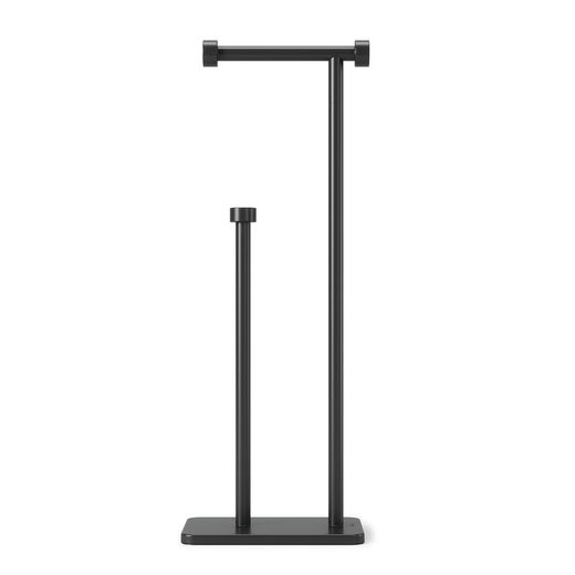 Żelazny uchwyt na rolkę w kolorze czarnym, 20 x 12 x 52 cm | Cappa