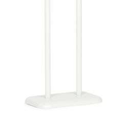 Toalettrullehållare i vit metall, 20x13x60cm