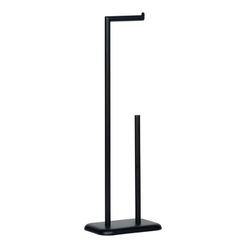 Black Metal Toilet Roll Holder, 20x13x60cm