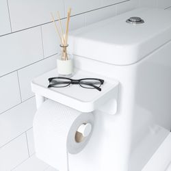 Porte-papier toilette avec étagère Flex Sure-Lock, 16x11x8cm