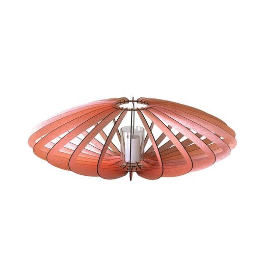 Portavelas de aluminio cobre, Ø88x28 cm