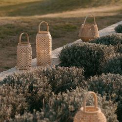 Bougeoir en bambou, Ø20x40cm