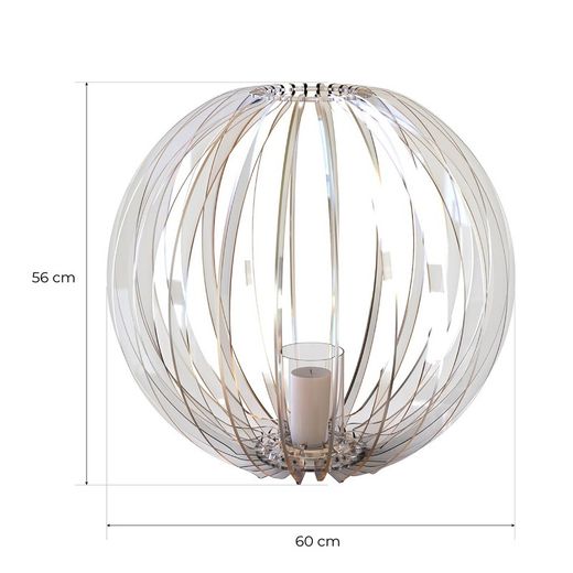 Transparent plexiglass candle holder, Ø60x56 cm