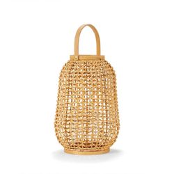 Portacandele in rattan, Ø23x39cm