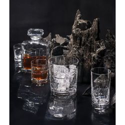 Kurzes Whiskyglas aus Klarglas, Ø 8,5 x 8 cm | Sansibar