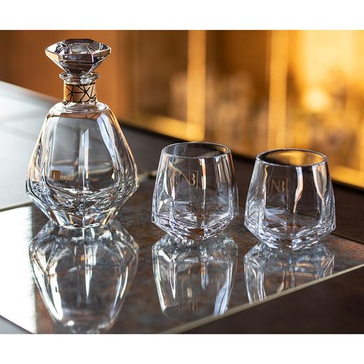 Kurzes Whiskyglas aus Klarglas, Ø 8,5 x 8 cm | Sansibar