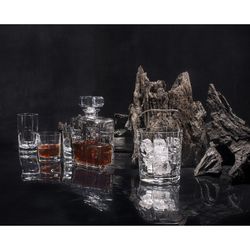 Kurzes Whiskyglas aus Klarglas, Ø 8,5 x 8 cm | Sansibar
