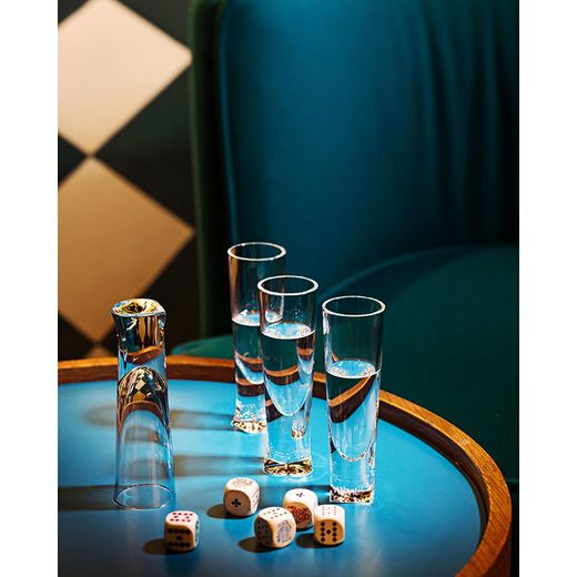 Kurzes Whiskyglas aus Klarglas, Ø 8,5 x 8 cm | Sansibar