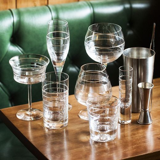 Kurzes Whiskyglas aus Klarglas, Ø 8,5 x 8 cm | Sansibar