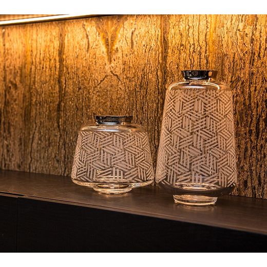 Kurzes Whiskyglas aus Klarglas, Ø 8,5 x 8 cm | Sansibar