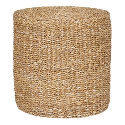 Seagrass pouf in natural, 40 x 40 x 40 cm | Rivera