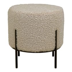 Sherpa Pouf in Beige, 35.5 x 35.5 x 37 cm | Alford