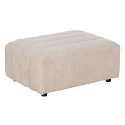 Modular sofa in beige fabric, 298 x 186 x 66 cm | Unstructured