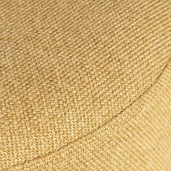 Puff bezogen in Senf, Ø40x39cm