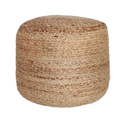 Pouf en jute en couleur naturelle, Ø 51 x 41 cm | Thiesi