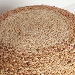 Pouf en jute en couleur naturelle, Ø 51 x 41 cm | Thiesi