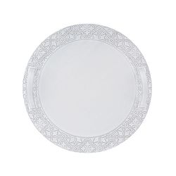 Antique white earthenware cheese dish, 35.5 x 35.5 x 5 cm | Rua Nova