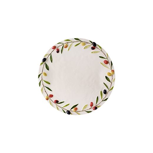 Cheese dish made of off-white earthenware, 21 x 32 x 3.8 cm | Olival