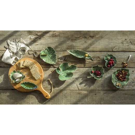 Πράσινο πήλινο rabanera, 13,7 x 11,4 x 3,5 cm | Φύλλα του χωραφιού