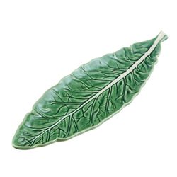 Grüne Steingut-Rabanera, 40 x 12,5 x 3 cm | Kohl