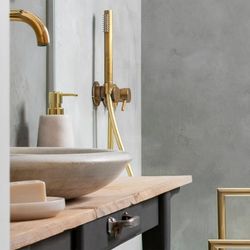 REFURBISHED TYPE A -White Marble Toothbrush Holder, Ø8.5x10.5 cm