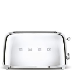 TYPE A RECONDITIONNÉ -SMEG-Grille-pain 4 tranches chrome 39,4x20,8x21,5 cm