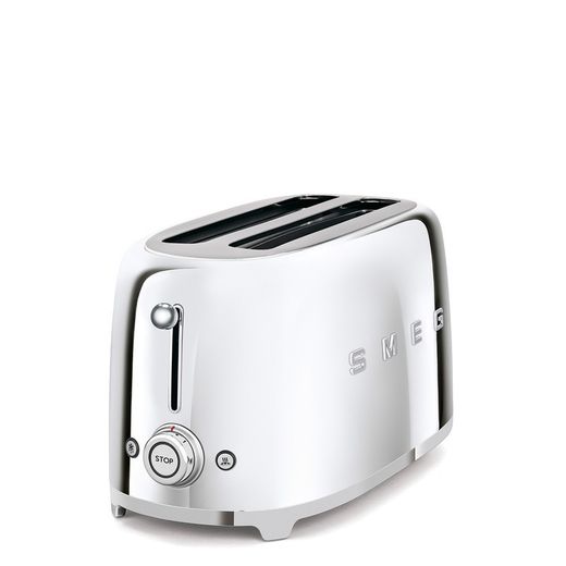 TYPE A RECONDITIONNÉ -SMEG-Grille-pain 4 tranches chrome 39,4x20,8x21,5 cm
