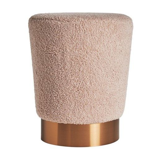 RECONDITIONNÉ TYPE A -Tabouret bas en coton rose, Ø 35 x 43 cm | Chauves-souris