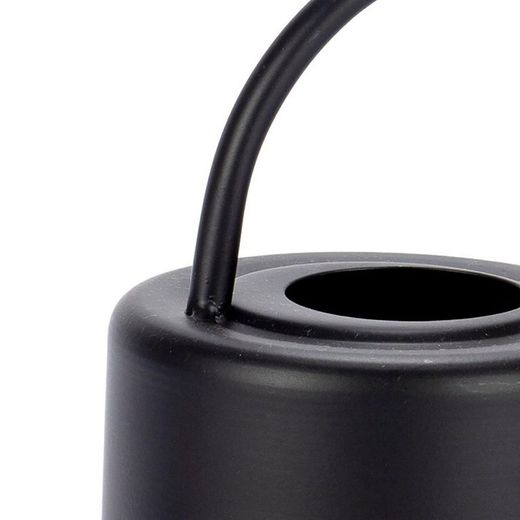 Arrosoir en métal noir, 37,5 x 13 x 20 cm