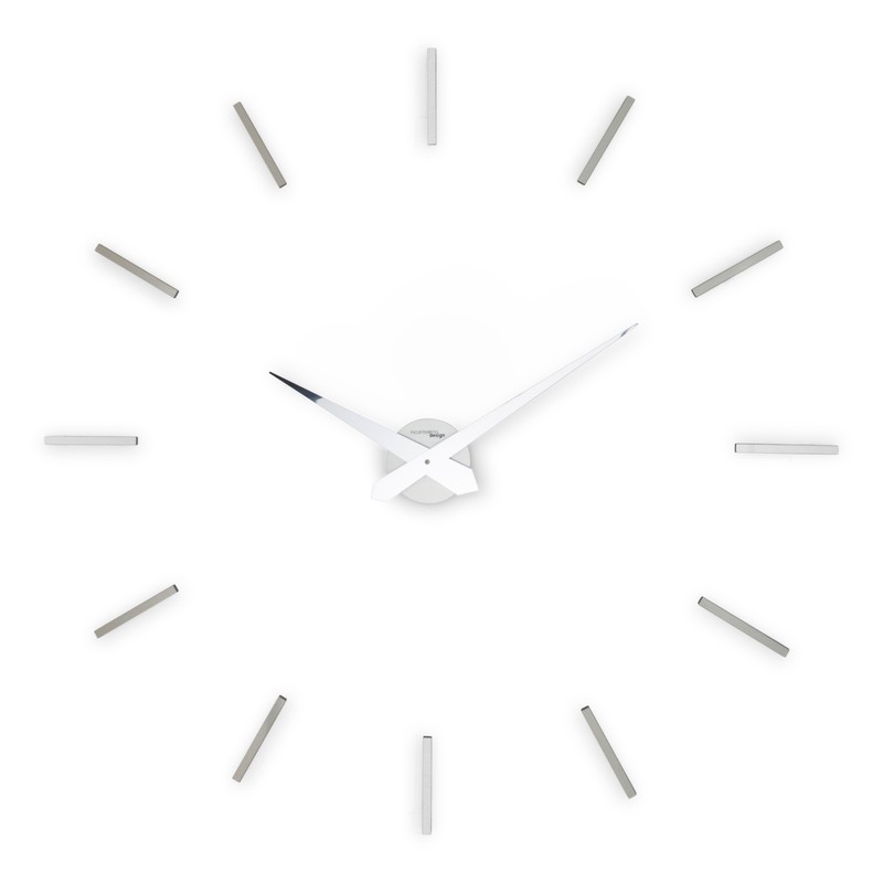 Reloj pared adhesivo plateado Ø60cm  Reloj pared adhesivo, Relojes de pared,  Adhesivo