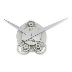 Orologio da parete adesivo Illum in metacrilato argento, Ø80 cm