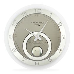 Momentun-vægur med sølvmethacrylatpendul, Ø45 cm
