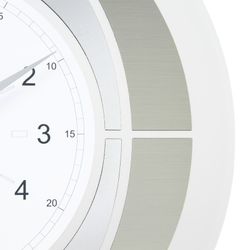 Tempus 12 erts zilveren methacrylaat wandklok, Ø45 cm
