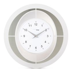 Tempus 12 erts zilveren methacrylaat wandklok, Ø45 cm