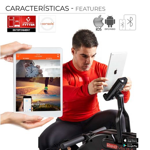 Rameur à eau pliable avec 9 niveaux de résistance et Bluetooth | Fytter TRW08RV2