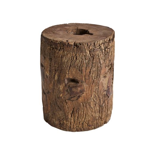 Reposapiés de madera en marrón, 28 x 28 x 35 cm | Kraj