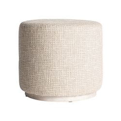Reposapiés de tejido en beige, 48 x 48 x 42 cm | Aran