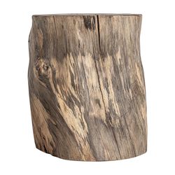 Poggiapiedi Dharm in legno di tamarindo naturale, 36 x 36 x 46 cm
