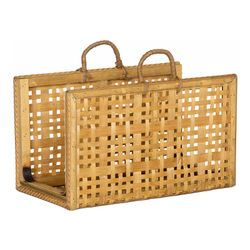 Tidningsställ i naturlig bambu, 41,5 x 23,5 x 25 cm