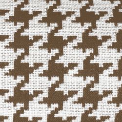 RIBE | Bruin en wit kussen met pied-de-poule print 45 x 45 cm