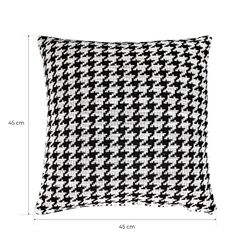Pack of decorative houndstooth cushions, 2 pieces