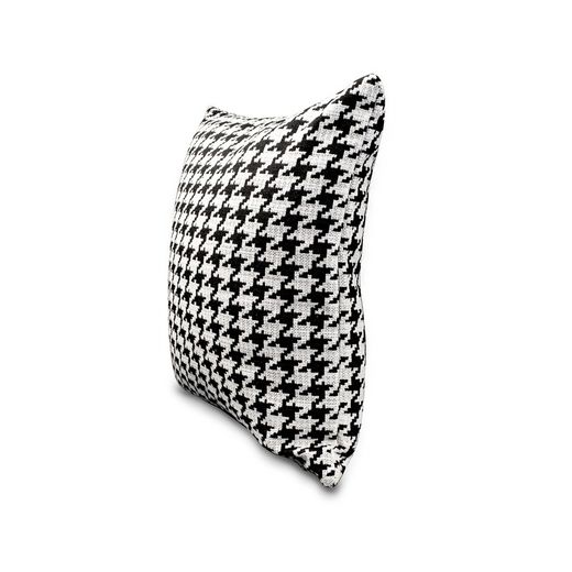 Pack of decorative houndstooth cushions, 2 pieces