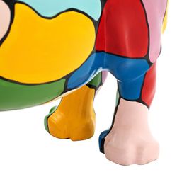 Figura decorativa Rinoceronte in Polyresin L