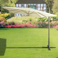 ROMA DE LUXE - Ombrellone in alluminio 300x400x280 cm