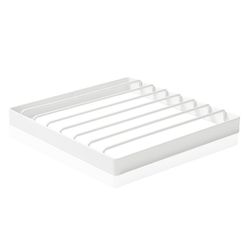 Wit metalen onderzetter, 20x20x2cm