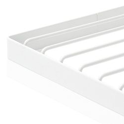 Wit metalen onderzetter, 20x20x2cm