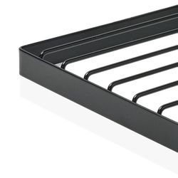 Zwart metalen onderzetter, 20x20x2cm