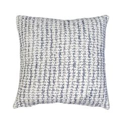 SALZBURG | Almofada estampada em azul acinzentado claro e cru 45 x 45 cm
