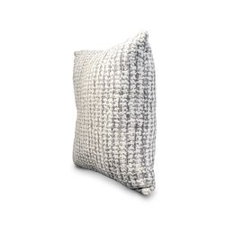 SALZBURG | Almofada estampada em azul acinzentado claro e cru 45 x 45 cm