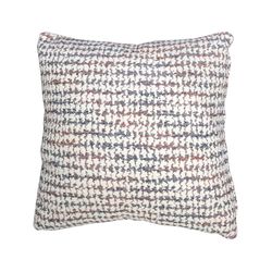 SALISBURGO | Cuscino stampato écru, rosa, rosso e grigio 45 x 45 cm